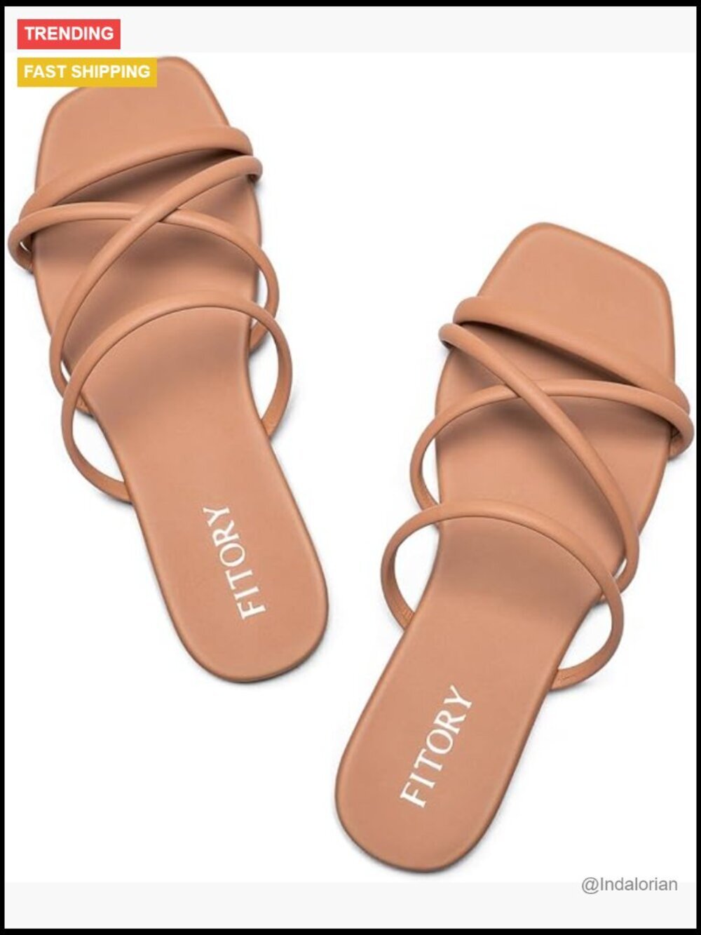 Soft PU Strap Slide Sandals, Chic Cross-Strap Flat Shoes for Summer